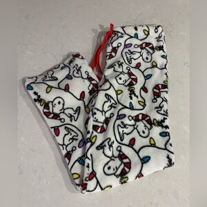 Peanuts Soft Fleece Pajama Pants with Festive Snoopy